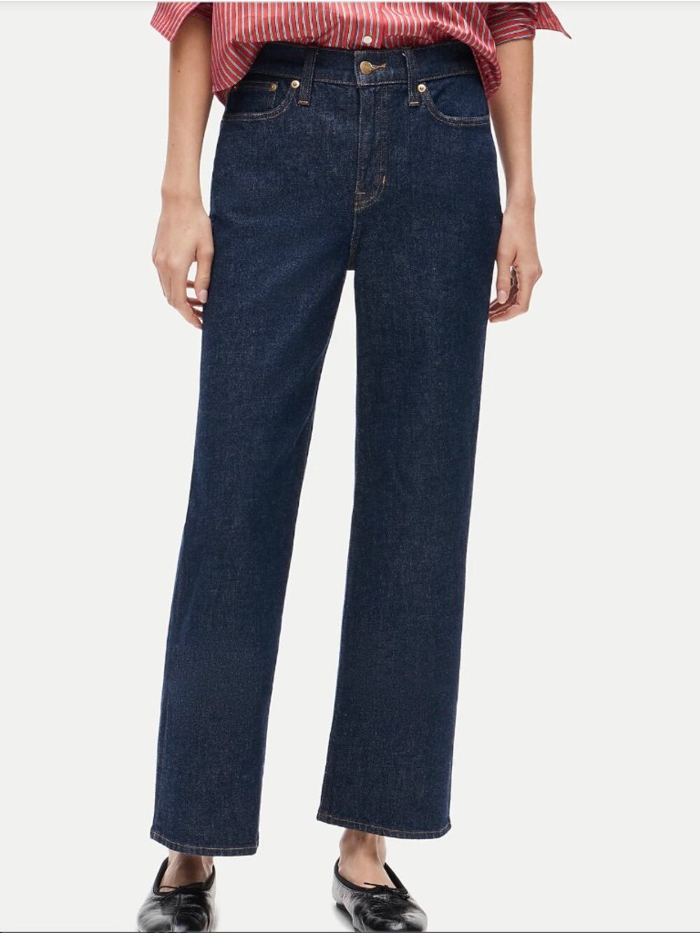 J. Crew Slim-wide Jean - Dark Blue Resin Rinse